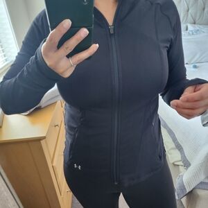 Black Workout Zip-up Jacket